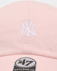 47 Brand New York Yankees Base Runner Clean Up Strapback Pink