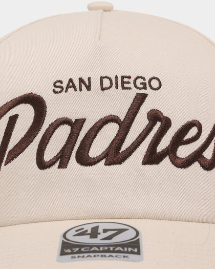 47 Brand San Diego Padres Nantasket Script '47 Captain DT Snapback Bone
