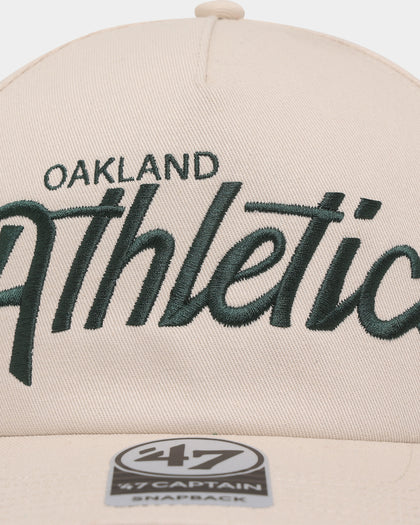 47 Brand Oakland Athletics Nantasket Script '47 Captain DT Snapback Bone