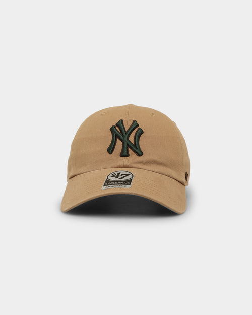 47 Brand New York Yankees 'Croc Hunter' Clean Up Strapback Khaki/Dark Green