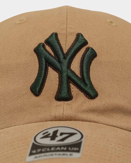 47 Brand New York Yankees 'Croc Hunter' Clean Up Strapback Khaki/Dark Green