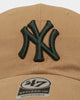 47 Brand New York Yankees 'Croc Hunter' Clean Up Strapback Khaki/Dark Green