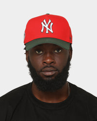47 Brand New York Yankees 'Scarlet Pines' Sure Shot '47 MVP DT Snapback Red/Dark Green