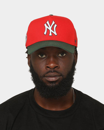47 Brand New York Yankees 'Scarlet Pines' Sure Shot '47 MVP DT Snapback Red/Dark Green