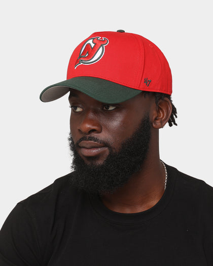 47 Brand New Jersey Devils 'Scarlet Pines' MVP DT Snapback Red/Dark Green