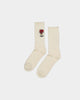 Vans Valentines Crew Socks Antique White