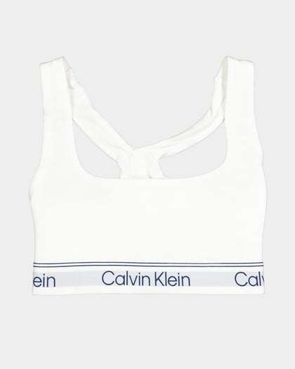 Calvin Klein Women's Athletic Unlined Bralette White