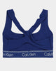 Calvin Klein Women's Athletic Unlined Bralette Blue Depth