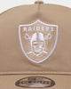 New Era Las Vegas Raiders Old Golfer Snapback Tumbleweed/White