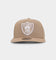 New Era Las Vegas Raiders 9FIFTY High Profile Retro Crown Snapback Tumbleweed/White