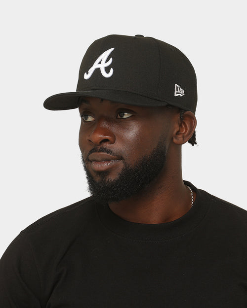 New Era Atlanta Braves 9FIFTY High Profile Retro Crown Snapback Black/White