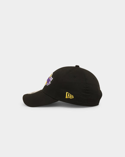 Gorra Ajustable New Era 9Forty Strapback - Diseño Con Ribete De Los Angeles Lakers, 100% Poliéster