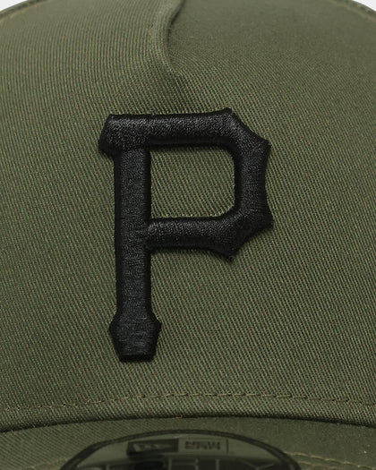 New Era Pittsburg Pirates 'Olive/Grey Undervisor' 9FORTY A-Frame Snapback Olive/Black