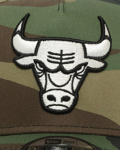 New Era Chicago Bulls 'Core Camo' 9FORTY A-Frame Snapback Camo/White