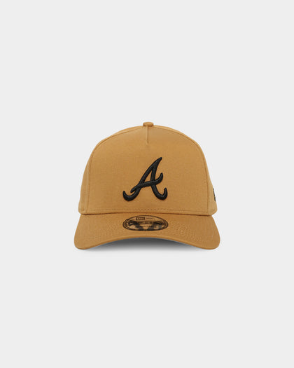New Era Atlanta Braves 'Wheat/Grey Undervisor' 9FORTY A-Frame Snapback Wheat/Black