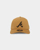 New Era Atlanta Braves 'Wheat/Grey Undervisor' 9FORTY A-Frame Snapback Wheat/Black