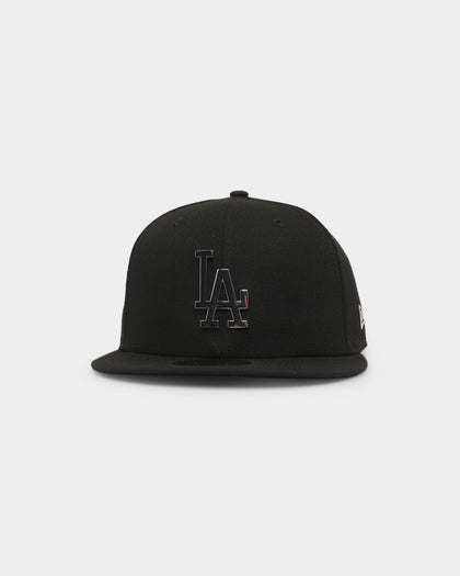 New Era Los Angeles Dodgers 'Metal Badge' 59FIFTY Fitted Black/Silver