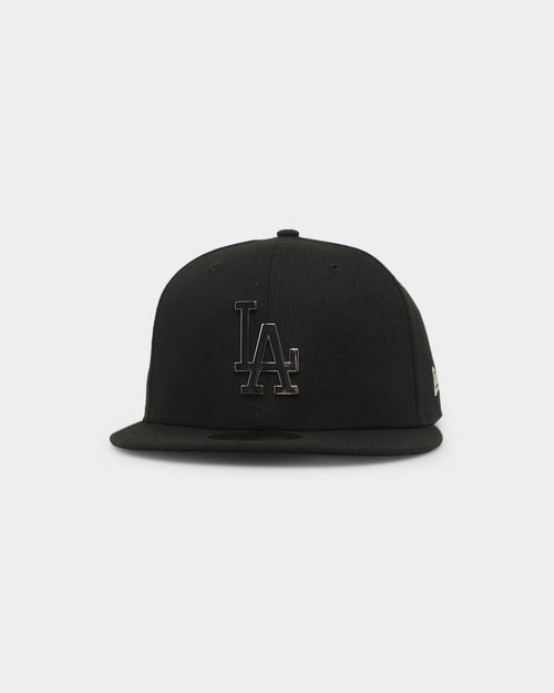 New Era Los Angeles Dodgers 'Metal Badge' 59FIFTY Fitted Black/Silver