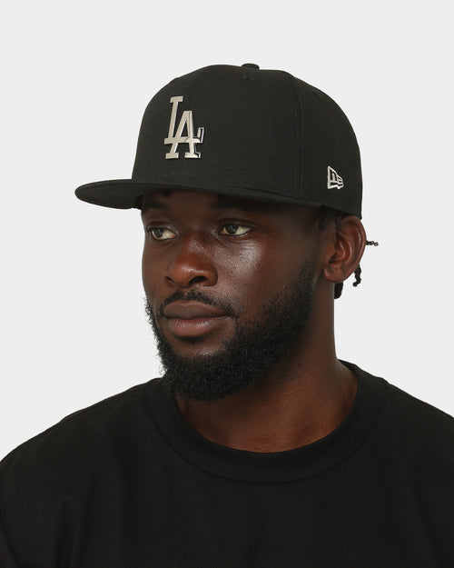New Era Los Angeles Dodgers 'Metal Badge' 59FIFTY Fitted Black/Silver