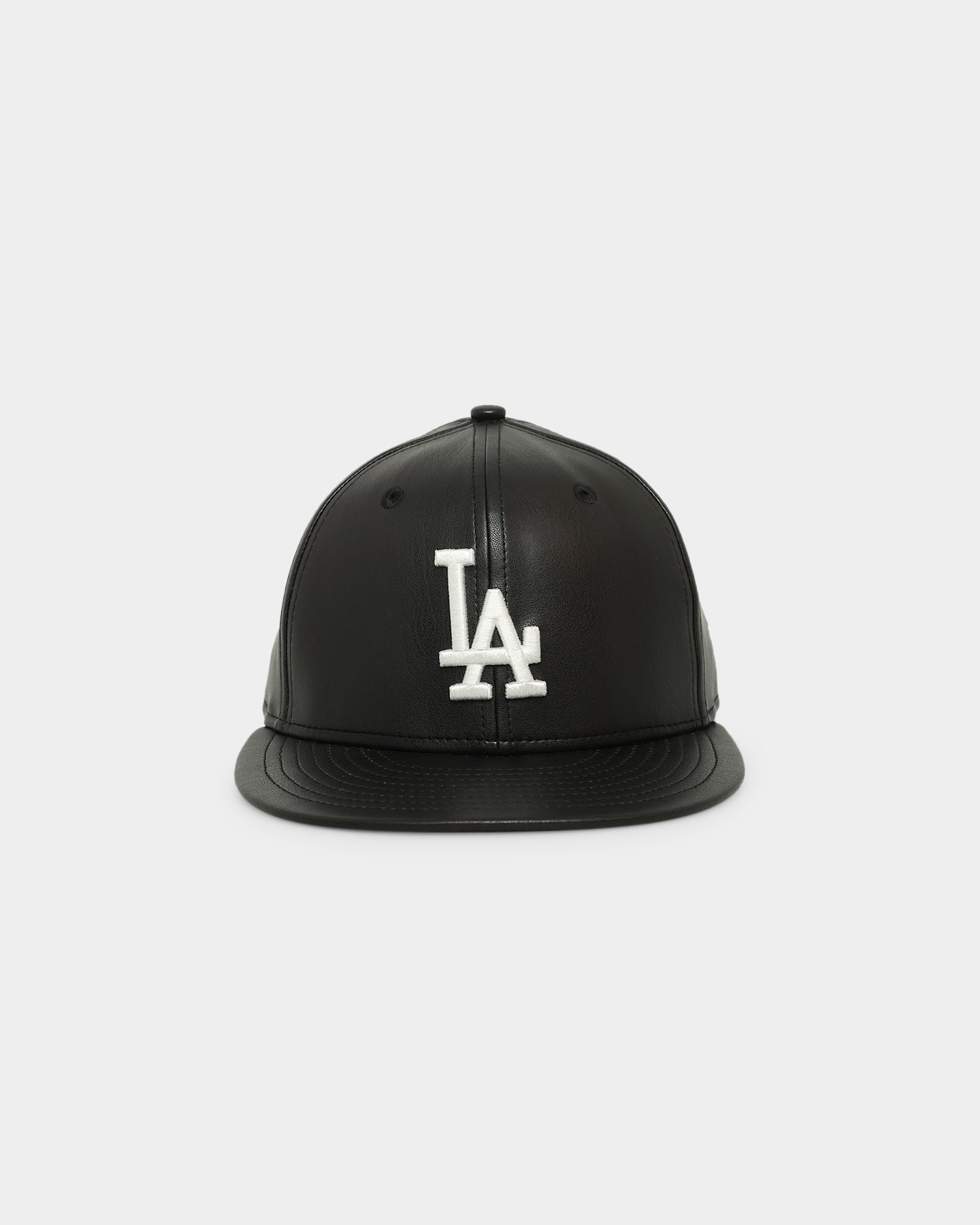 New Era Los Angeles Dodgers 'Core PU Leather' 59FIFTY Fitted Black