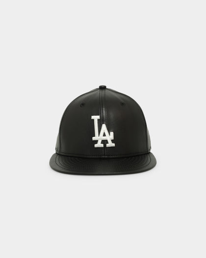 New Era Los Angeles Dodgers 'Core PU Leather' 59FIFTY Fitted Black/White