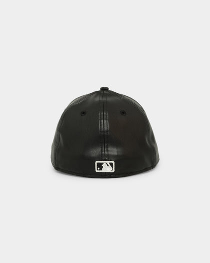 New Era Los Angeles Dodgers 'Core PU Leather' 59FIFTY Fitted Black/White