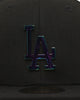 New Era Los Angeles Dodgers 'Metal Badge' 59FIFTY Fitted Black/Iridescent