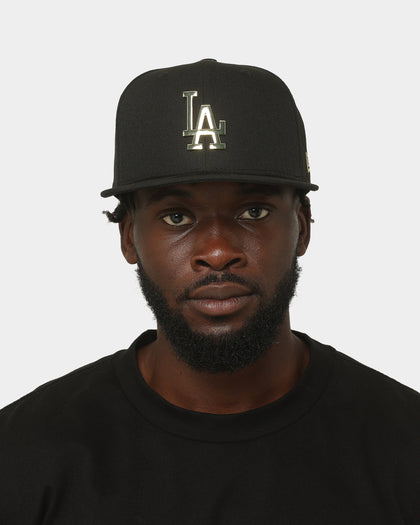 New Era Los Angeles Dodgers  'Metal Badge' 59FIFTY Fitted Black/Gold Metal