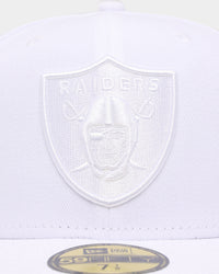 New Era Las Vegas Raiders 'White On White' 59FIFTY Fitted White/White