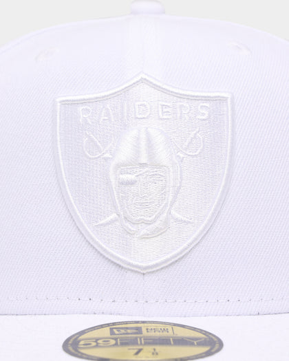 New Era Las Vegas Raiders 'White On White' 59FIFTY Fitted White/White
