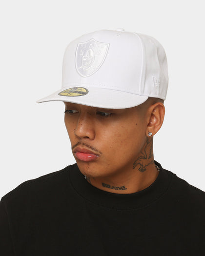 New Era Las Vegas Raiders 'White On White' 59FIFTY Fitted White/White