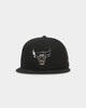 New Era Chicago Bulls 'Metal Badge' 59FIFTY Fitted Black/Silver