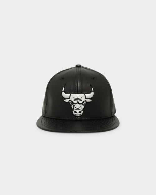 New Era Chicago Bulls 'Core PU Leather' 59FIFTY Fitted Black/White