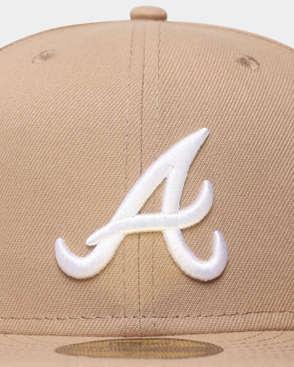 New Era Atlanta Braves "Camel White" 59FIFTY Fitted Tumbleweed/White