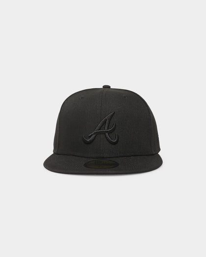 New Era Atlanta Braves 'Black On Black' 59FIFTY Fitted Black/Black