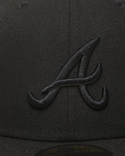 New Era Atlanta Braves 'Black On Black' 59FIFTY Fitted Black/Black
