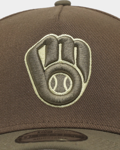 New Era Milwaukee Brewers 'Mixed Olives' World Series 9FORTY A-Frame Snapback Mixed Olives