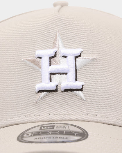 New Era Houston Astros 'Oat Mocha' 9FORTY A-Frame Snapback Stone