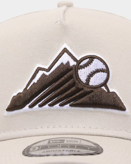 New Era Colorado Rockies 'Oat Mocha' 9FORTY A-Frame Snapback Stone
