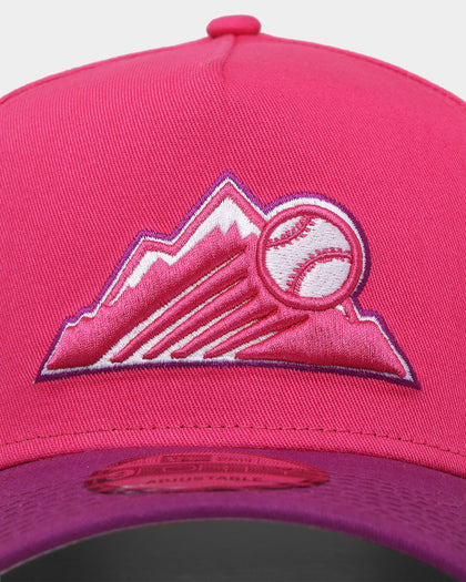 New Era Colorado Rockies 'Strawberry & Grape' 9FORTY A-Frame Snapback Pink/Purple