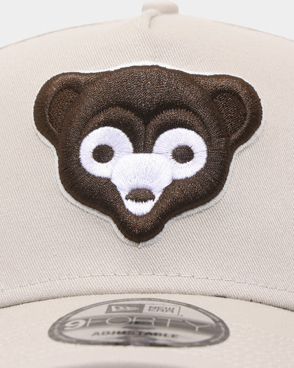 New Era Chicago Cubs 'Oat Mocha' 9FORTY A-Frame Snapback Stone