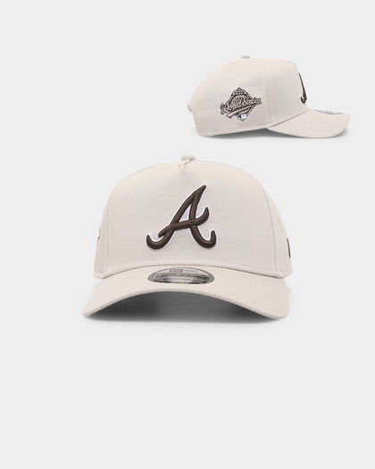 New Era Atlanta Braves 'Oat Mocha' 9FORTY A-Frame Snapback Stone