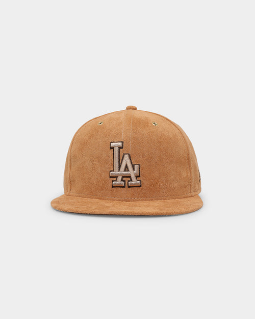 New Era Los Angeles Dodgers 'Wheat/Brown/Gold' Suede 59FIFTY Fitted Wheat