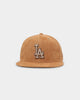 New Era Los Angeles Dodgers 'Wheat/Brown/Gold' Suede 59FIFTY Fitted Wheat