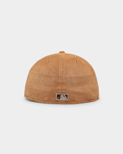New Era Los Angeles Dodgers 'Wheat/Brown/Gold' Suede 59FIFTY Fitted Wheat