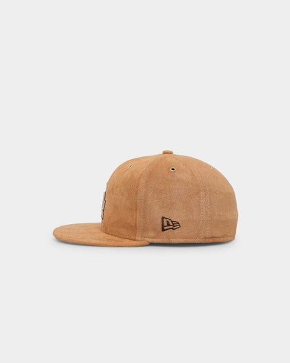 New Era Los Angeles Dodgers 'Wheat/Brown/Gold' Suede 59FIFTY Fitted Wheat