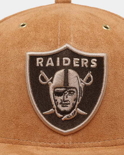 New Era Las Vegas Raiders 'Wheat/Brown/Gold' Suede 59FIFTY Fitted Wheat