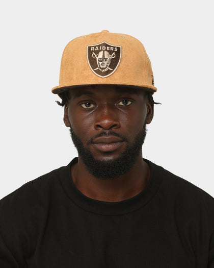 New Era Las Vegas Raiders 'Wheat/Brown/Gold' Suede 59FIFTY Fitted Wheat