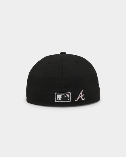 New Era Atlanta Braves 'Pink Drip' 59FIFTY Fitted Black