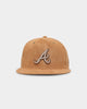 New Era Atlanta Braves 'Wheat/Brown/Gold' Suede 59FIFTY Fitted Wheat